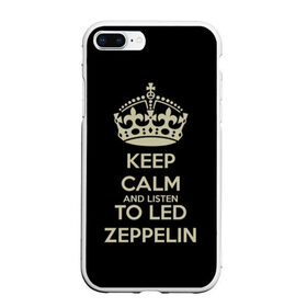 Чехол для iPhone 7Plus/8 Plus матовый с принтом Led Zeppelin в Новосибирске, Силикон | Область печати: задняя сторона чехла, без боковых панелей | led zeppelin