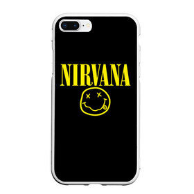 Чехол для iPhone 7Plus/8 Plus матовый с принтом Nirvana в Новосибирске, Силикон | Область печати: задняя сторона чехла, без боковых панелей | curt | nirvana | кобейн | курт | нирвана