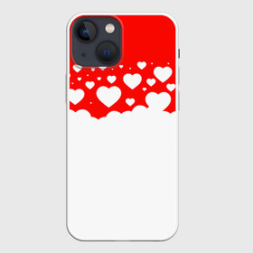 Чехол для iPhone 13 mini с принтом Сердечки в Новосибирске,  |  | 14 февраля | валентин | влюбленные | девушке | день святого валентина | жене | любимой | любимому | мужу | пара | парные | парню | подарок | подарок жене | подарок мужу