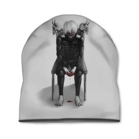 Шапка 3D с принтом Tokyo Ghoul в Новосибирске, 100% полиэстер | универсальный размер, печать по всей поверхности изделия | anime | ghoul | tokyo | tokyo ghoul | гуль