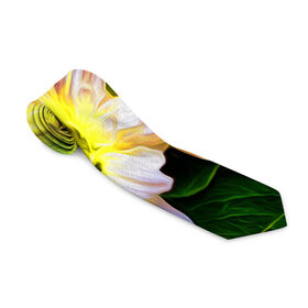 Галстук 3D с принтом Райские цветы в Новосибирске, 100% полиэстер | Длина 148 см; Плотность 150-180 г/м2 | Тематика изображения на принте: color | колорит | лепестки | цвет | цветок | цветочки | цветы