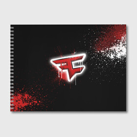 Альбом для рисования с принтом csgo - Faze clan (Black collection) в Новосибирске, 100% бумага
 | матовая бумага, плотность 200 мг. | black | clan | csgo | faze | ксго | фейз