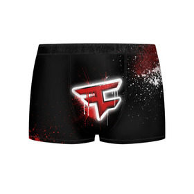 Мужские трусы 3D с принтом cs:go - Faze clan (Black collection) в Новосибирске, 50% хлопок, 50% полиэстер | классическая посадка, на поясе мягкая тканевая резинка | black | clan | csgo | faze | ксго | фейз