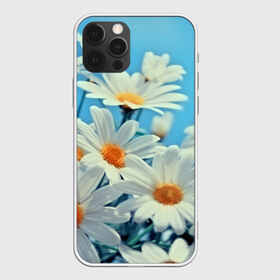 Чехол для iPhone 12 Pro Max с принтом Ромашки в Новосибирске, Силикон |  | Тематика изображения на принте: flower | цветы