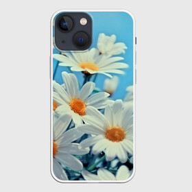 Чехол для iPhone 13 mini с принтом Ромашки в Новосибирске,  |  | flower | цветы