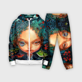 Детский костюм 3D с принтом Fantasy art в Новосибирске,  |  | art | bright | bubbles | color | colors | face | fish | girl | painting | pattern | patterns | water | вода | девушка | искусство | картина | краски | лицо | орнамент | пузыри | рыбы | творчество | узоры | цвет | яркие