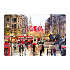 Магнитный плакат 3Х2 с принтом Улицы Лондона в Новосибирске, Полимерный материал с магнитным слоем | 6 деталей размером 9*9 см | Тематика изображения на принте: england | london | united kingdom | англия | великобритания | город | лондон