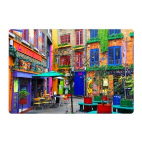 Магнитный плакат 3Х2 с принтом Улицы Лондона в Новосибирске, Полимерный материал с магнитным слоем | 6 деталей размером 9*9 см | Тематика изображения на принте: bright | city | color | courtyard | england | london | paint | street | united kingdom | англия | великобритания | город | дворик | краски | лондон | улица | цвет | яркие