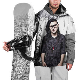 Накидка на куртку 3D с принтом Скрилс в Новосибирске, 100% полиэстер |  | skrillex | скрилекс