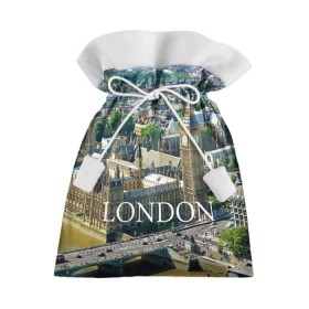 Подарочный 3D мешок с принтом Улицы Лондона в Новосибирске, 100% полиэстер | Размер: 29*39 см | Тематика изображения на принте: city | england | london | united kingdom | англия | великобритания | город | лондон