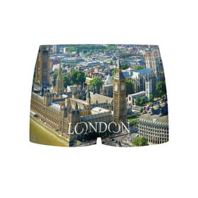 Мужские трусы 3D с принтом Улицы Лондона в Новосибирске, 50% хлопок, 50% полиэстер | классическая посадка, на поясе мягкая тканевая резинка | Тематика изображения на принте: city | england | london | united kingdom | англия | великобритания | город | лондон
