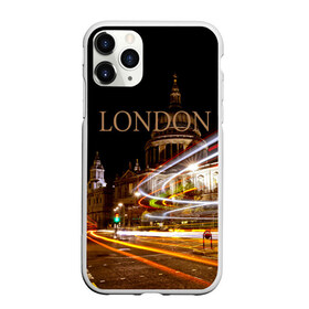 Чехол для iPhone 11 Pro матовый с принтом Улицы Лондона в Новосибирске, Силикон |  | city | england | lights | london | night | street | united kingdom | англия | великобритания | город | лондон | ночь | огни | улица