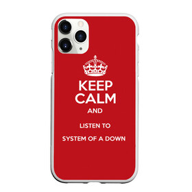 Чехол для iPhone 11 Pro матовый с принтом Keep Calm SOAD в Новосибирске, Силикон |  | soad | system of a down