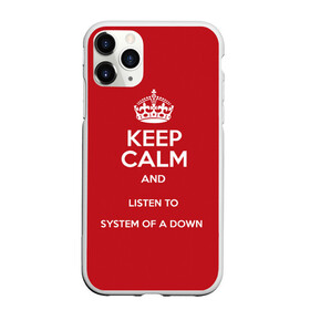 Чехол для iPhone 11 Pro Max матовый с принтом Keep Calm SOAD в Новосибирске, Силикон |  | soad | system of a down
