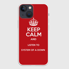 Чехол для iPhone 13 mini с принтом Keep Calm SOAD в Новосибирске,  |  | soad | system of a down