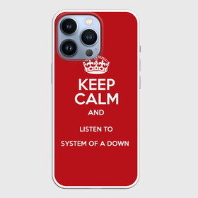 Чехол для iPhone 13 Pro с принтом Keep Calm SOAD в Новосибирске,  |  | soad | system of a down