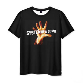 Мужская футболка 3D с принтом System of a down в Новосибирске, 100% полиэфир | прямой крой, круглый вырез горловины, длина до линии бедер | Тематика изображения на принте: soad | system of a down