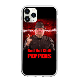 Чехол для iPhone 11 Pro матовый с принтом Red Hot Chili Peppers в Новосибирске, Силикон |  | звезда | красный | кумир | музыка | перец | рок | рок группа | хит