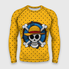 Мужской рашгард 3D с принтом One Pirate в Новосибирске,  |  | bone | jack | luffy | ocean | one piece | pirate | sea | skull | treasure | большой куш | брук | джек | клад | луффи | море | нами | океан | пират | робин | санджи | сокровище | флаг | франки | череп