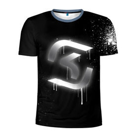 Мужская футболка 3D спортивная с принтом cs:go - SK Gaming (Black collection) в Новосибирске, 100% полиэстер с улучшенными характеристиками | приталенный силуэт, круглая горловина, широкие плечи, сужается к линии бедра | cs | csgo | sk | го | кс | ск