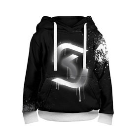 Детская толстовка 3D с принтом cs:go - SK Gaming (Black collection) в Новосибирске, 100% полиэстер | двухслойный капюшон со шнурком для регулировки, мягкие манжеты на рукавах и по низу толстовки, спереди карман-кенгуру с мягким внутренним слоем | cs | csgo | sk | го | кс | ск