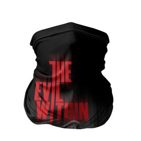 Бандана-труба 3D с принтом The Evil Within в Новосибирске, 100% полиэстер, ткань с особыми свойствами — Activecool | плотность 150‒180 г/м2; хорошо тянется, но сохраняет форму | Тематика изображения на принте: evil | horror | зло | ужас | хоррор