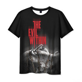Мужская футболка 3D с принтом The Evil Within в Новосибирске, 100% полиэфир | прямой крой, круглый вырез горловины, длина до линии бедер | evil | horror | зло | ужас | хоррор