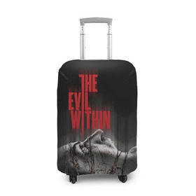 Чехол для чемодана 3D с принтом The Evil Within в Новосибирске, 86% полиэфир, 14% спандекс | двустороннее нанесение принта, прорези для ручек и колес | evil | horror | зло | ужас | хоррор
