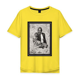 Мужская футболка хлопок Oversize с принтом John Wick 2 в Новосибирске, 100% хлопок | свободный крой, круглый ворот, “спинка” длиннее передней части | john wick 2 | джон вик | джон уик