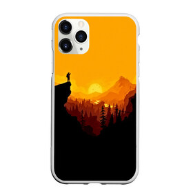 Чехол для iPhone 11 Pro матовый с принтом FIREWATCH в Новосибирске, Силикон |  | закат | файрвотч