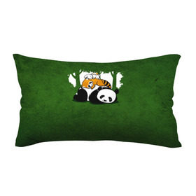 Подушка 3D антистресс с принтом Милая панда в Новосибирске, наволочка — 100% полиэстер, наполнитель — вспененный полистирол | состоит из подушки и наволочки на молнии | Тематика изображения на принте: большая | джунгли | енот | зайка | милая | панда | пушистая
