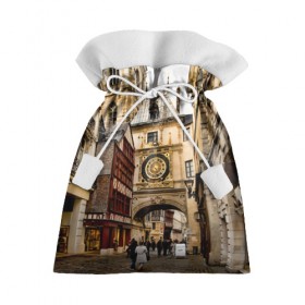 Подарочный 3D мешок с принтом Улицы Парижа в Новосибирске, 100% полиэстер | Размер: 29*39 см | Тематика изображения на принте: paris | архитектура | город