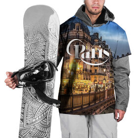 Накидка на куртку 3D с принтом Улицы Парижа в Новосибирске, 100% полиэстер |  | 