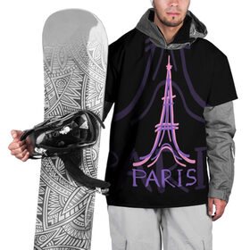 Накидка на куртку 3D с принтом Париж в Новосибирске, 100% полиэстер |  | architecture | eiffel tower | france | paris | архитектура | париж | франция | эйфелева башня