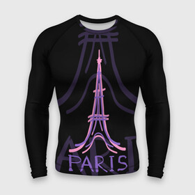 Мужской рашгард 3D с принтом Париж в Новосибирске,  |  | architecture | eiffel tower | france | paris | архитектура | париж | франция | эйфелева башня