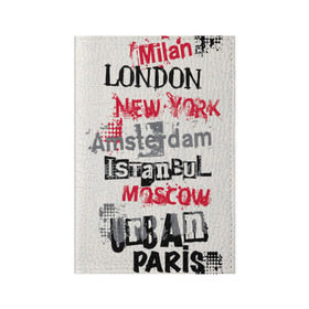 Обложка для паспорта матовая кожа с принтом Города в Новосибирске, натуральная матовая кожа | размер 19,3 х 13,7 см; прозрачные пластиковые крепления | amsterdam | istanbul | london | moscow | new york | paris | urban | амстердам | лондон | москва | нью йорк | париж | стамбул