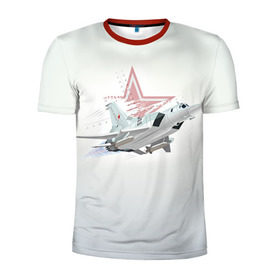 Мужская футболка 3D спортивная с принтом Ту-22 в Новосибирске, 100% полиэстер с улучшенными характеристиками | приталенный силуэт, круглая горловина, широкие плечи, сужается к линии бедра | авиация