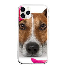 Чехол для iPhone 11 Pro матовый с принтом Джек рассел с розой в Новосибирске, Силикон |  | волкодав | дворняжка | джек | джек рассел | домашние животные | любимец | мопс | овчарка | пес | песик | питомец | рассел | сенбернар | собака | собачка