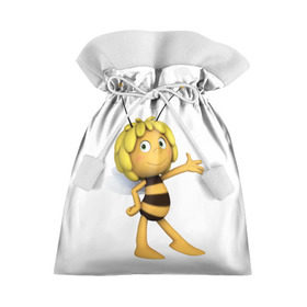 Подарочный 3D мешок с принтом Пчелка Майя в Новосибирске, 100% полиэстер | Размер: 29*39 см | Тематика изображения на принте: пчелка майя