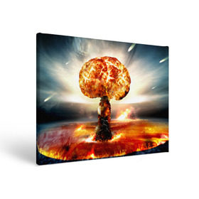 Холст прямоугольный с принтом Атомный взрыв в Новосибирске, 100% ПВХ |  | city | earth | explosion | mushroom | night | nuclear | sky | атомный | взрыв | город | гриб | земля | небо | ночь