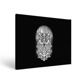Холст прямоугольный с принтом Королевская сова в Новосибирске, 100% ПВХ |  | bird | forest | moon | nature | night | owl | queen | tatoo | wood | королева | лес | луна | ночь | природа | птица | сова | тату