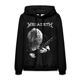 Мужская толстовка 3D с принтом Dave Mustaine в Новосибирске, 100% полиэстер | двухслойный капюшон со шнурком для регулировки, мягкие манжеты на рукавах и по низу толстовки, спереди карман-кенгуру с мягким внутренним слоем. | dave | megadeth | metal | mustaine | rattlehead | rock | thrash | vic | дейв | мастейн | мегадет | метал | рок | треш