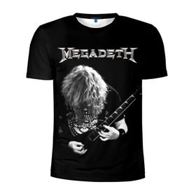 Мужская футболка 3D спортивная с принтом Dave Mustaine в Новосибирске, 100% полиэстер с улучшенными характеристиками | приталенный силуэт, круглая горловина, широкие плечи, сужается к линии бедра | dave | megadeth | metal | mustaine | rattlehead | rock | thrash | vic | дейв | мастейн | мегадет | метал | рок | треш