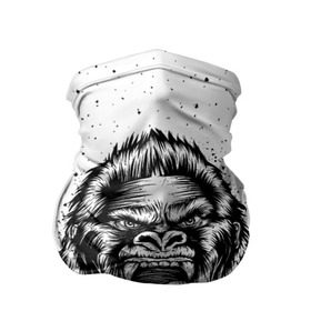 Бандана-труба 3D с принтом Рык гориллы в Новосибирске, 100% полиэстер, ткань с особыми свойствами — Activecool | плотность 150‒180 г/м2; хорошо тянется, но сохраняет форму | animal | beast | gorilla | head | monkey | nature | rage | roar | голова | горилла | жиивотное | зверь | обезьяна | природа | рык | ярость