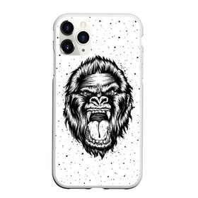 Чехол для iPhone 11 Pro матовый с принтом Рык гориллы в Новосибирске, Силикон |  | animal | beast | gorilla | head | monkey | nature | rage | roar | голова | горилла | жиивотное | зверь | обезьяна | природа | рык | ярость