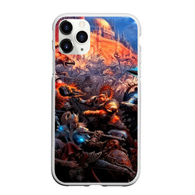 Чехол для iPhone 11 Pro Max матовый с принтом Warhammer в Новосибирске, Силикон |  | blood angels | space marine | warhammer 40k | wh40k | броня | воина | воины | солдаты