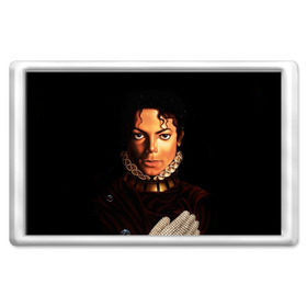 Магнит 45*70 с принтом Король Майкл Джексон в Новосибирске, Пластик | Размер: 78*52 мм; Размер печати: 70*45 | king | michael jackson | pop music | король | майкл | музыка | перчатка | поп музыка