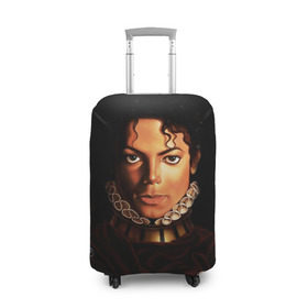 Чехол для чемодана 3D с принтом Король Майкл Джексон в Новосибирске, 86% полиэфир, 14% спандекс | двустороннее нанесение принта, прорези для ручек и колес | king | michael jackson | pop music | король | майкл | музыка | перчатка | поп музыка