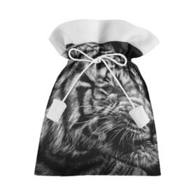Подарочный 3D мешок с принтом Тигр в Новосибирске, 100% полиэстер | Размер: 29*39 см | Тематика изображения на принте: амурский | животные | зверь | киса | кот | котенок | кошка | серый | тигр | тигренок | хищник