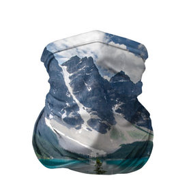 Бандана-труба 3D с принтом Горная река в Новосибирске, 100% полиэстер, ткань с особыми свойствами — Activecool | плотность 150‒180 г/м2; хорошо тянется, но сохраняет форму | озеро | пейзаж | скалы